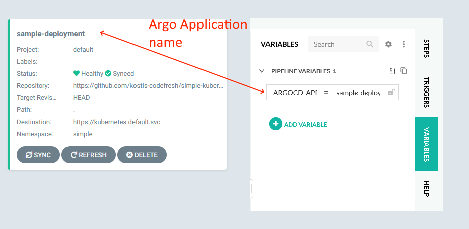 Argo Application name