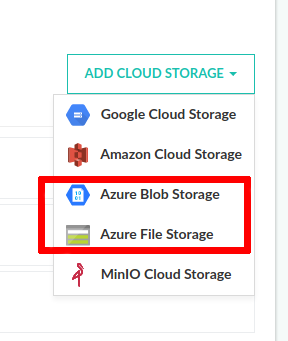 Azure cloud storage