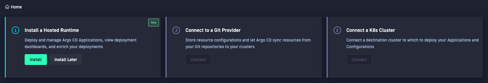 Provisioning a Hosted GitOps runtime