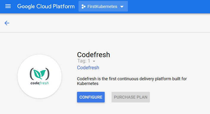 Installing the Codefresh application