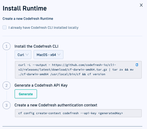 Download GitOps CLI to install runtime