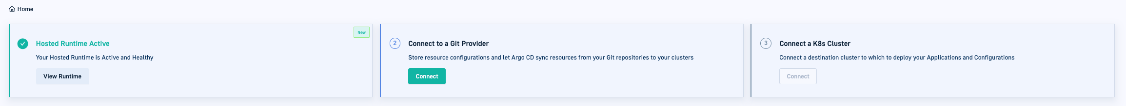 Step 2: Connect to Git provider