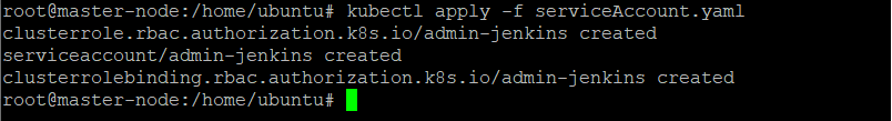 Set up a serviceAccount.yaml file