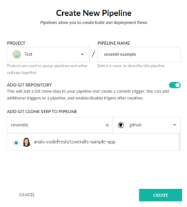 create a new pipeline