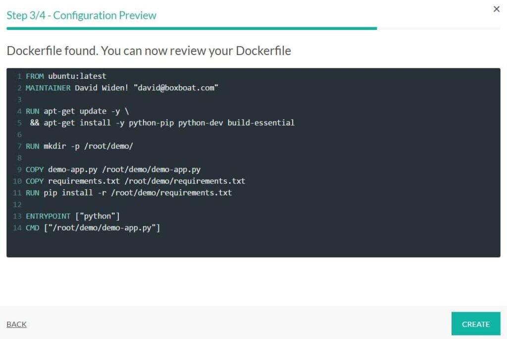 codefresh docker native cicd preview dockerfile