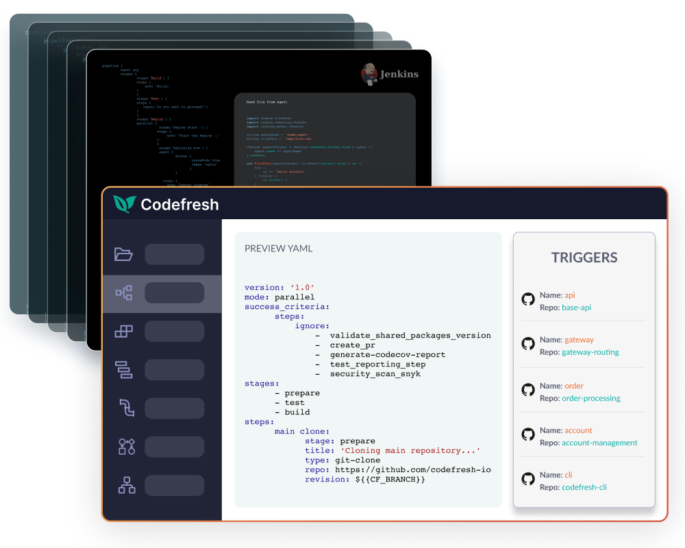 Codefresh UI - Dry Pipelines